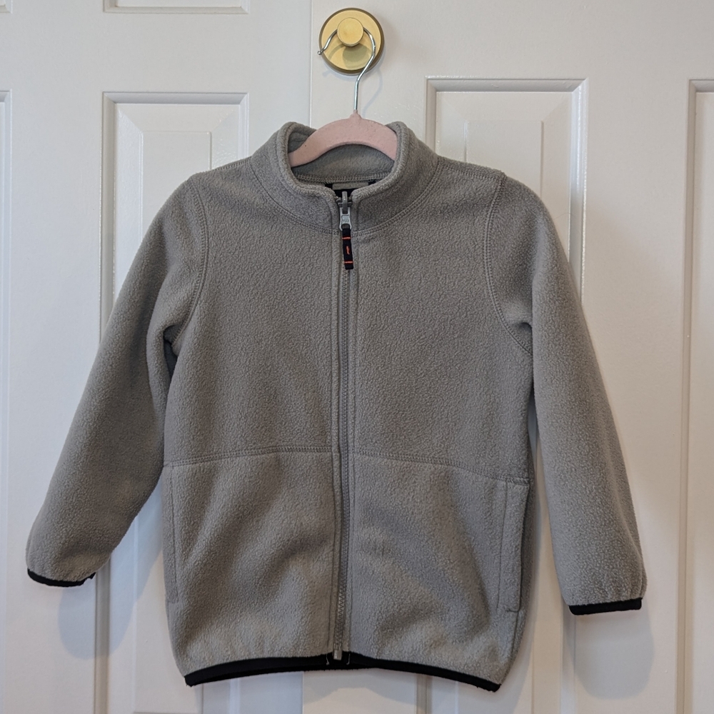 EUC Children’s Place Gray Zip Up Sweater Fleece Jacket 5T